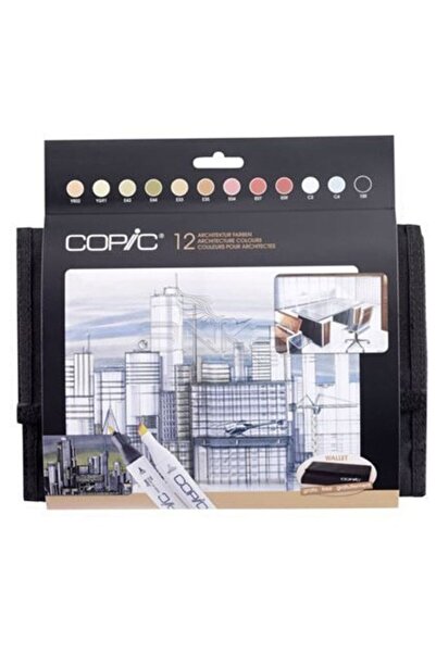 Copic Marker 12li Set Wallet , Hediyelik Özel Set