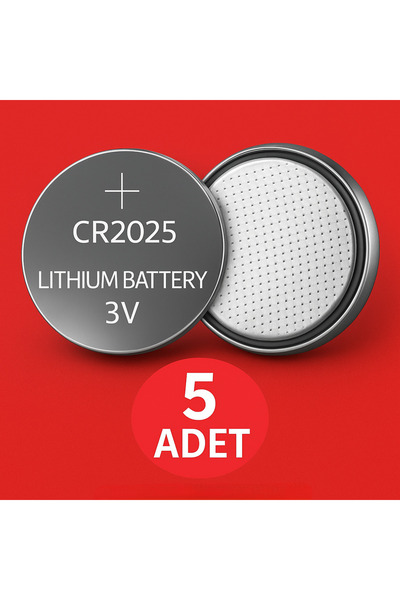 ANI OFİS KIRTASİYE A K 5 Adet Cr 2025 Llityum Pil -(Tartı Pili-kepenk-kumanda...