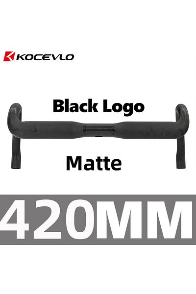 Choice Black 420mm matte Kocevlo SL Road Carbon handlebar ultra light 150g Compatible internal cabling sys
