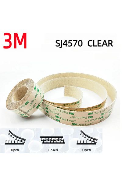 3M 3551cf 25.4mm X 1m Dual Lock Tape Sj3550cf&3551cf&3560 Mushroom Reclosable Fastener Reclosa