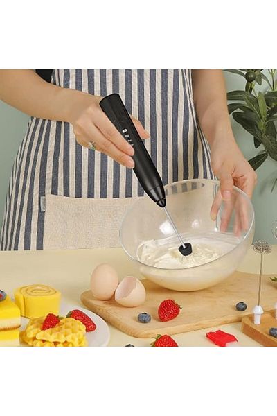 Other Milk Fr With 2 Replaceable Whisks, Rechargeable, 3-speed Adjustable Beater.