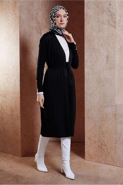 Alvina Cardigan de tricotaj cu brâu 45002