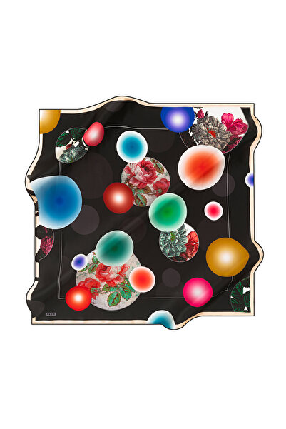 Aker 90X90 Шовковий шарф з тивілом