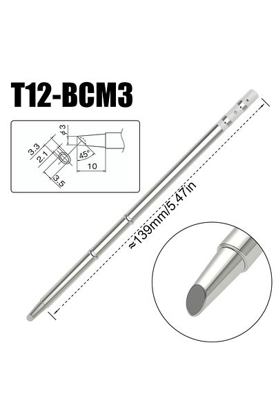 Choice 1Pc BCM3 Original T12-BCM2 Soldering Station Tips BCM3 Replacement for Fx951 T12 Soldering Iron BK96