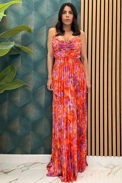 RealBella Summer Dress, Satin