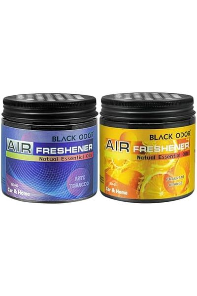 Black Odor Anti-tobacco & Orange Air Freshener Combo 360g - Car & Home Long-lasting Aroma