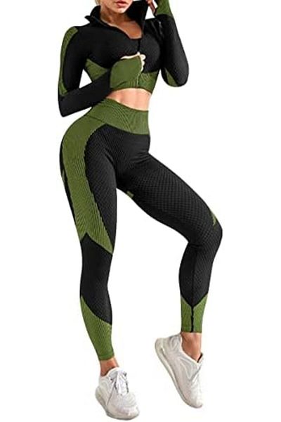 Dee-Trimmer Dee Trimmer 2-Piece Seamless Sweat Suit for Women Sports Fitness Workout And Yoga | Dee Trimmer High