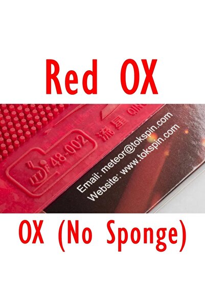 Choice 9012 PRO Red OX METEOR 9012 PRO Table Tennis Chop Block Semi-long Inne...