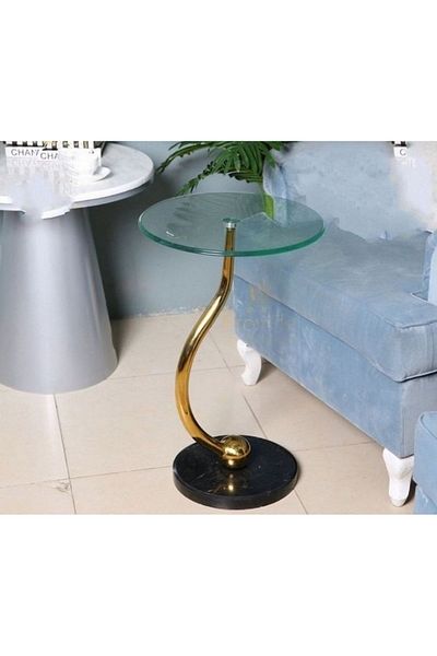 private house golden service table