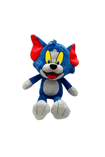 BaoBao Blue plush cat 80cm Baobao – huge fluffy toy and adorable gift for children