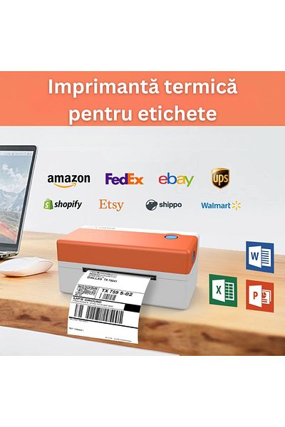 Velixo Thermal Label Printer, 150 Mm/s, 203 Dpi, 120 Mm Paper, 104 Mm Print, Usb, Awb Support