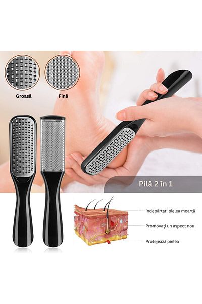 Velixo 31-piece Manicure & Pedicure Set With Heel File, Cuticle Nipper & Accessories For Hand & Foot Care