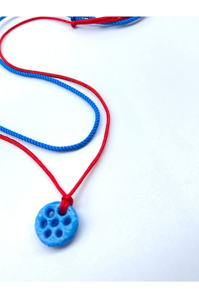 Concept HuBuTU Minimal 7 Eyes Syriac Evil Eye Beaded Summer Rope Necklace Set (2 Pieces)