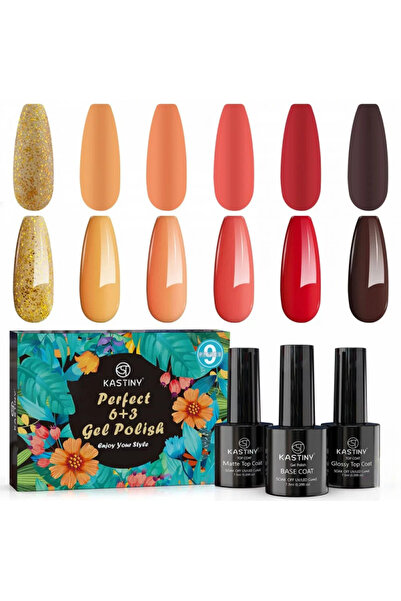 Velixo Σετ μανικιούρ με τζελ, 6 χρώματα τζελ, βάση, ματ και γυαλιστερό top coat, αποχρώσεις, μη τοξικό