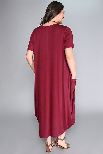 Curvy Trend Rochie Jumbo cu mânecă scurtă cu imprimeu boem cu fluturi de mărime mare