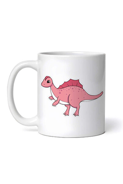 OEM Cană albă personalizată, dinozaur Spinosaurus, INOVATIX®. 330ml