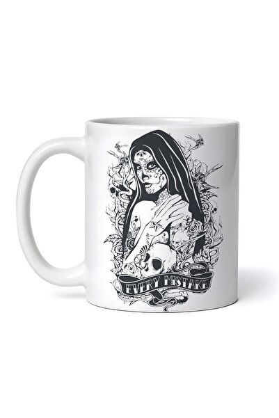 OEM Cană albă personalizată, Fiecare greșeală, INOVATIX®. 330 ml