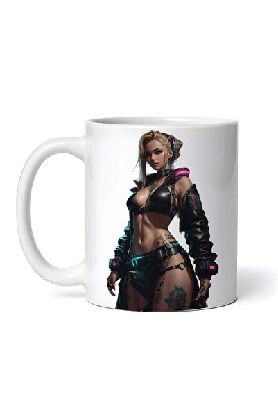 OEM Cană albă personalizată, Fată Steampunk, INOVATIX®. 330ml