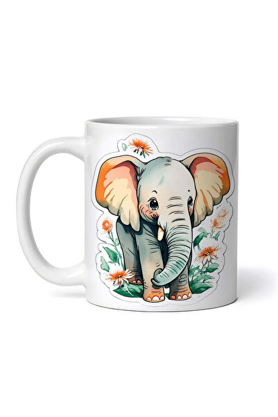 OEM Cană albă personalizată, Jumbo Elephant, INOVATIX®. 330ml