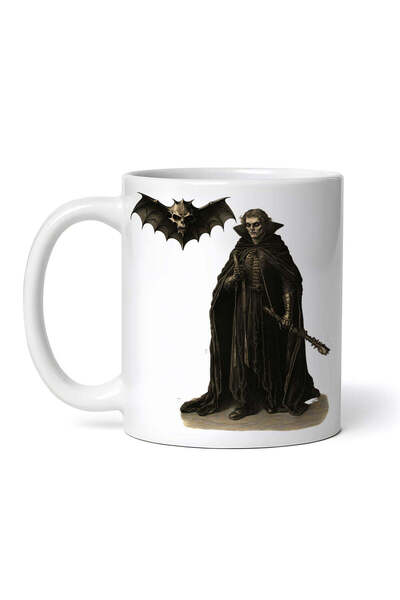 OEM Cană albă personalizată, Dracula Steaua Carpaților, INOVATIX®. 330ml