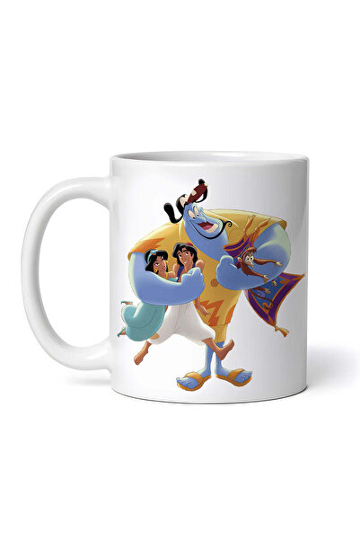 OEM Personalized White Mug, Genie From Aladdin's Lamp, Inovatix®. 330ml