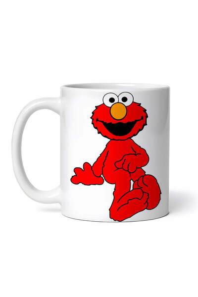 OEM Εξατομικευμένη Λευκή Κούπα, Elmo Smiling Sesame Street, Inovatix®. 330ml