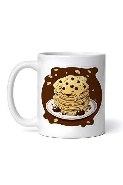 OEM Cană albă personalizată, farfurie americană pentru clătite, INOVATIX®. 330ml