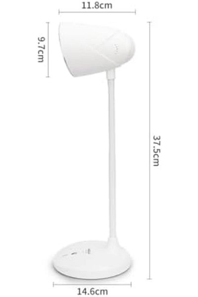 Generic Led Reading Lamp With Touch Control, 16 Smd Leds, 3 Brightness Modes, Usb Rechargeable Desk Light, F