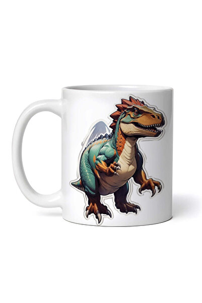 OEM Cană albă personalizată, Dinozaur, INOVATIX®. 330ml