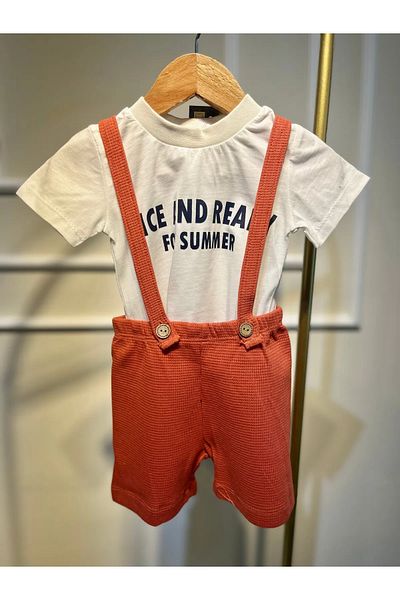 baume clothes Tile Baby Boy Waffle Salopet