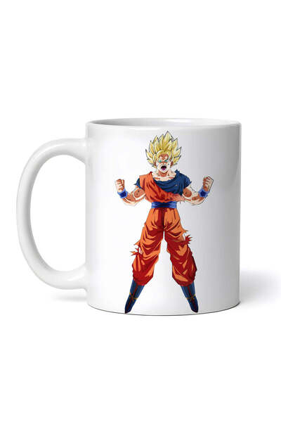 OEM Εξατομικευμένη Λευκή Κούπα, Dragon Ball Goku Unleashes, Inovatix®. 330ml