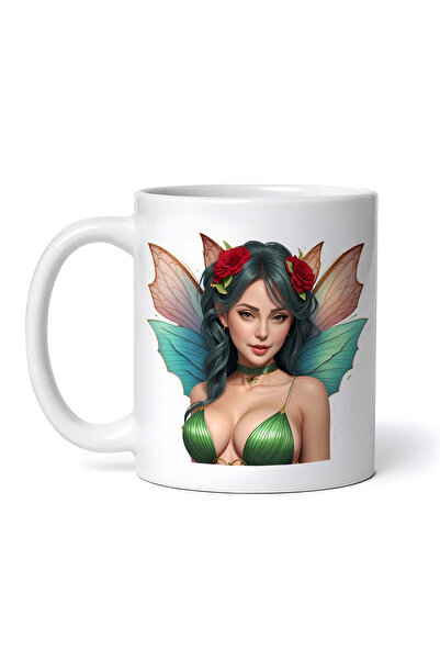 OEM Εξατομικευμένη Λευκή Κούπα, Lilly Butterfly Girl, Inovatix®. 330ml