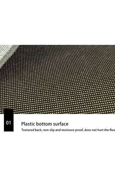 Primo Plus Luxury Modern Printed Rectangular Polypropylene Rug, Warm and Anti-slip