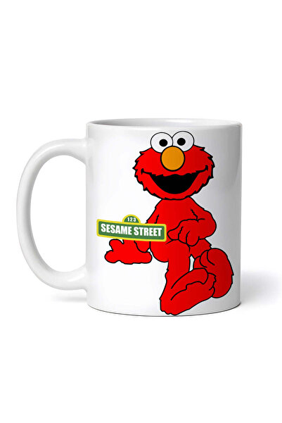 OEM Εξατομικευμένη Λευκή Κούπα, Elmo Sesame Street Curious About Guests, Inov...