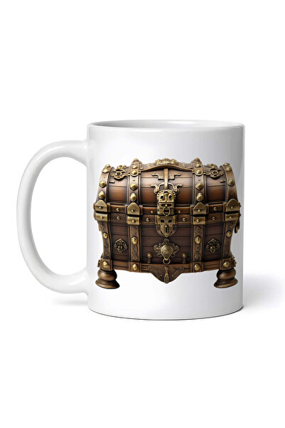 OEM Cană albă personalizată, cutie din lemn, Inovatix®. 330 ml