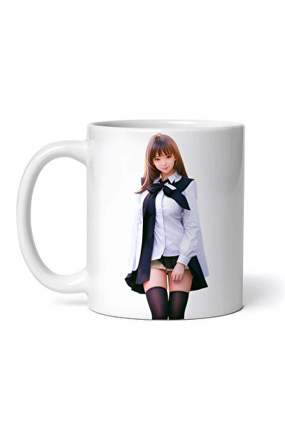 OEM Cană albă personalizată, Fată cu pelerină, INOVATIX®. 330ml