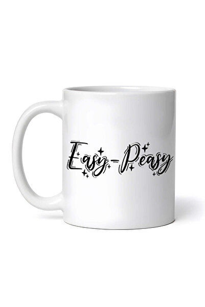 OEM Cană albă personalizată, Easy Peasy, INOVATIX®. 330 ml