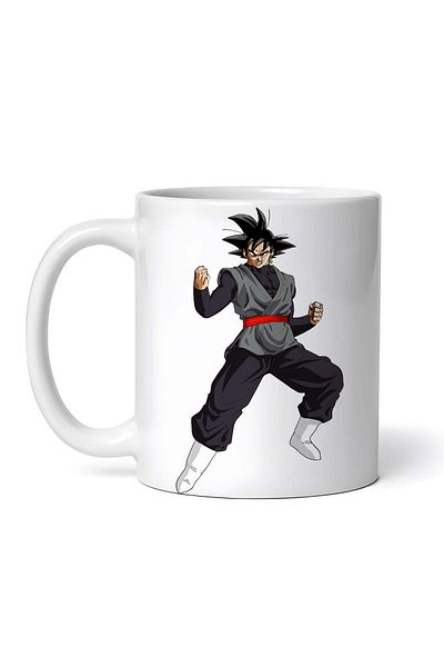 OEM Cană albă personalizată, Dragon Ball Goku poziția de luptă 1, INOVATIX®. 330ml