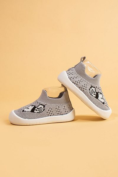Mumenim Jowhar Unisex Kids & Baby Flexible, Ultra Light Soft Non-Slip Orthopedic Sole Gray First Step Shoes