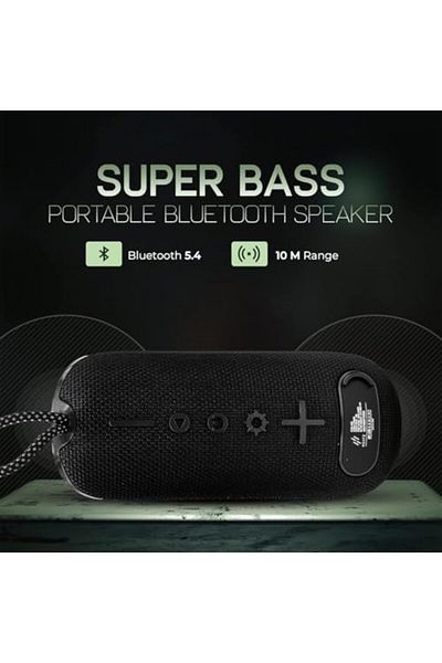 Generic Zs26 Capsule Bluetooth Speaker - 12w, Tws, Rgb Lights, Usb, Aux, Tf, 2400mah Battery