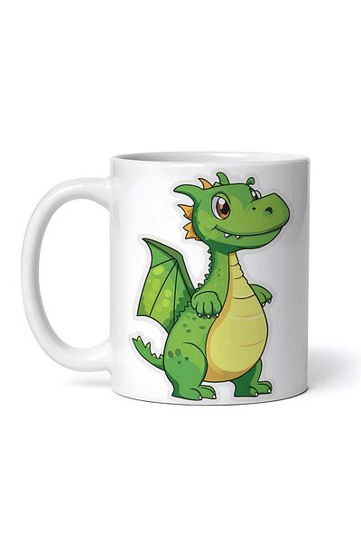 OEM Personalized White Mug, Zippo Dragon, Inovatix®. 330ml