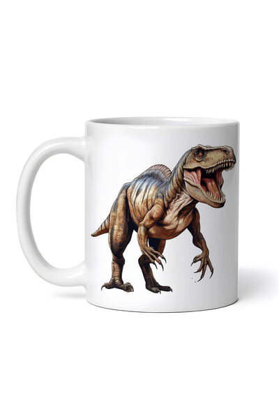 OEM Cană albă personalizată, Dinozaur Gojra, INOVATIX®. 330ml