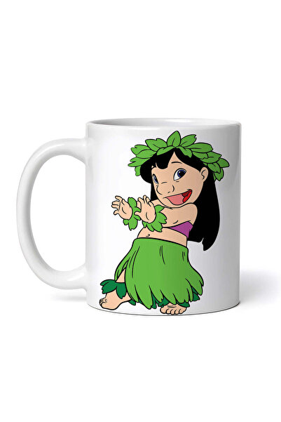 OEM Εξατομικευμένη λευκή κούπα, Disney Lilo and Stitch, INOVATIX®. 330ml