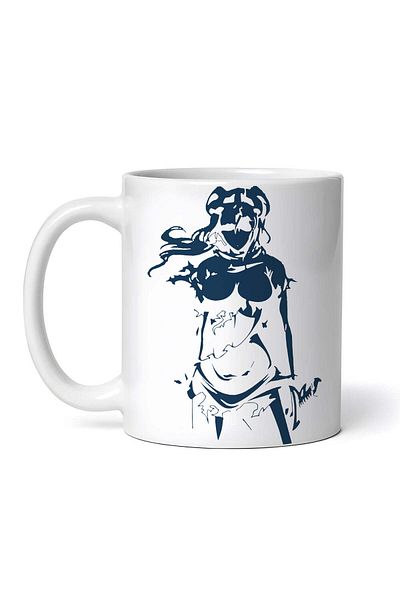 OEM Personalized white mug, Eclipsing Star Genshin Impact, INOVATIX®. 330 ml