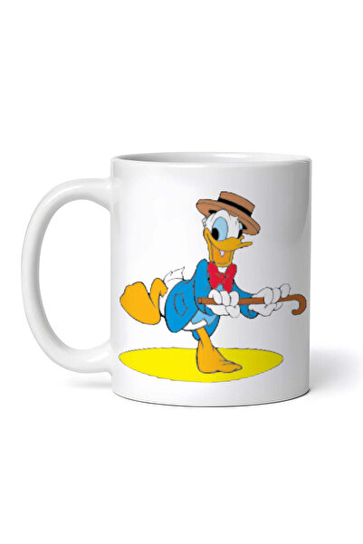 OEM Cană albă personalizată, Donald Duck dansând, INOVATIX®. 330ml