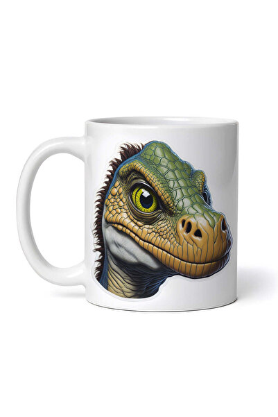 OEM Cană albă personalizată, Spike dinozaurul, INOVATIX®. 330ml