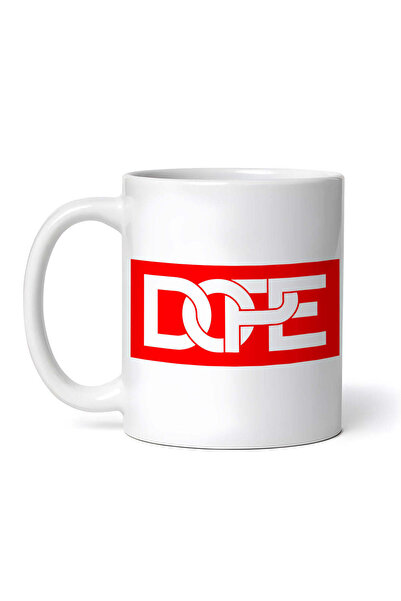OEM Cană albă personalizată, DOPE, INOVATIX®. 330 ml