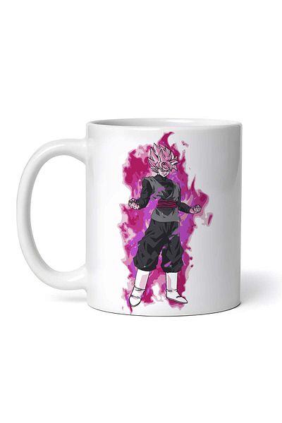 OEM Cană albă personalizată, Dragon Ball Zamasu portalul roz, INOVATIX®. 330ml