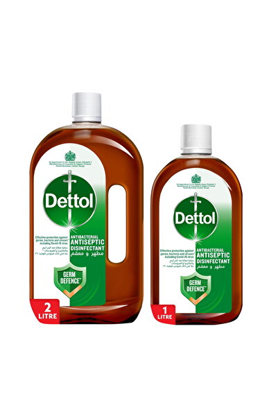 Dettol مطهر مضاد للبكتيريا عبوة قيمة أصلية 2+1