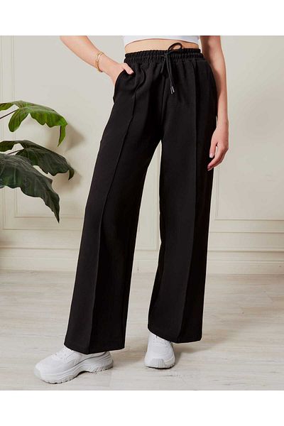 Jack Morino Oversize Doubleface Interlock Palazzo Trousers